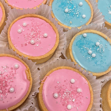 Pink and blue custom tarts