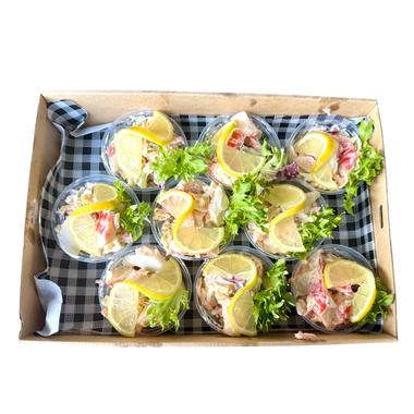 Seafood Salad Pasta Cups