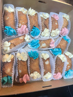 Gender reveal mix cannoli