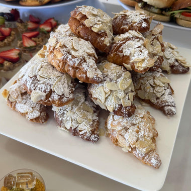 Mini almond croissants