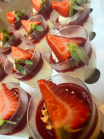 Strawberry cheesecake cups