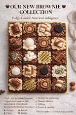 Mixed loaded brownie slab