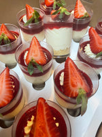 Strawberry cheesecake cups