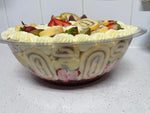 Strawberry trifle bowl