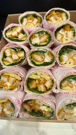 Chicken schnitzel wraps